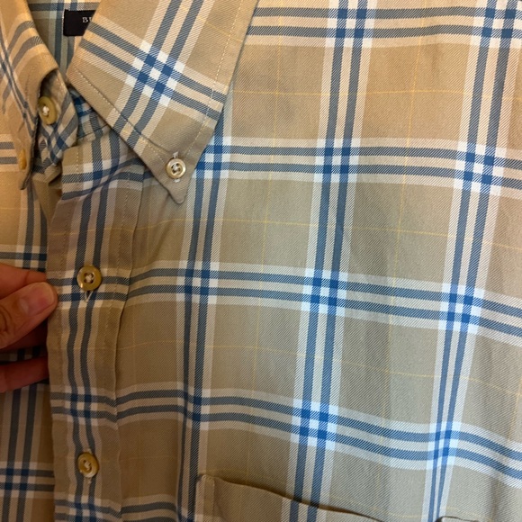 Men's Burberry button up size large - Picture 3 of 4